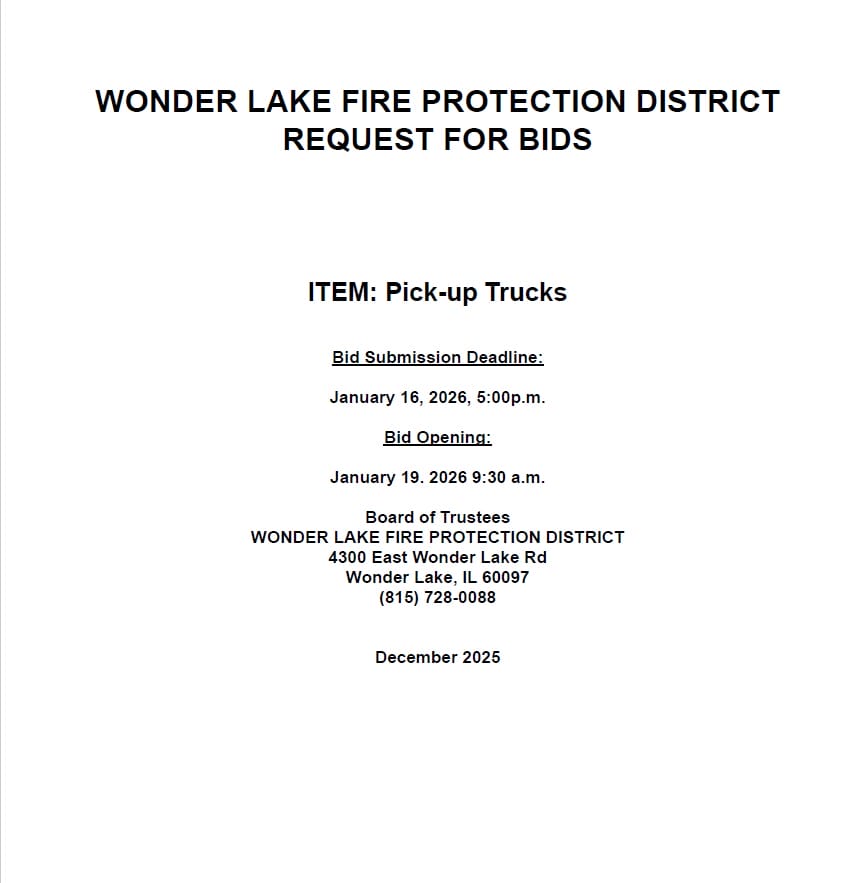 Truck Bids WLFPD